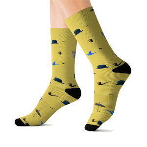 René Magritte Artwork Pattern Socks - Socks