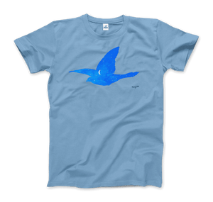 Rene Magritte Le Baiser 1957 Artwork T-Shirt - Men (Unisex) / Light Blue / S - T-Shirt