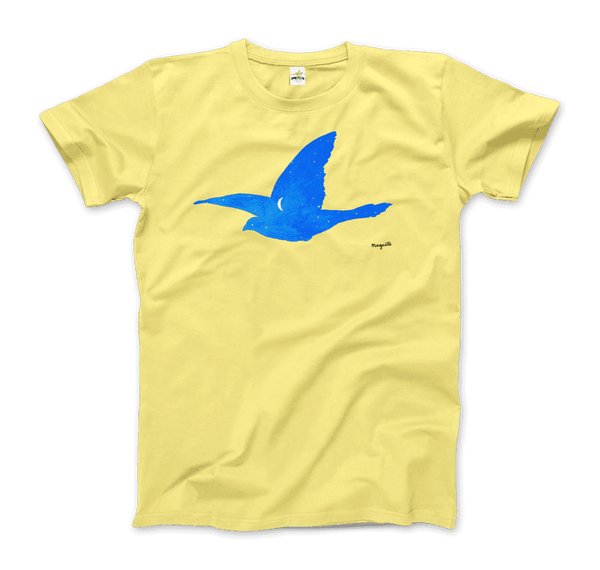 Rene Magritte Le Baiser 1957 Artwork T-Shirt - Men / Spring Yellow / Small - T-Shirt