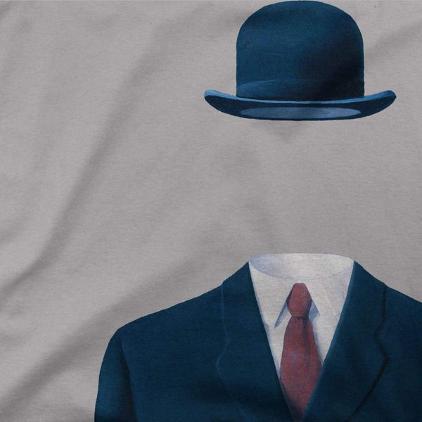 Rene Magritte Man in a Bowler Hat, 1964 Artwork T-Shirt - [variant_title] by Art-O-Rama