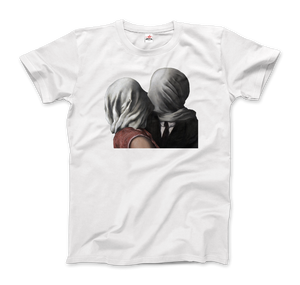 Rene Magritte The Lovers II (1928) Artwork T-Shirt - Men / White / Small by Art-O-Rama