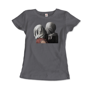 Rene Magritte The Lovers II (1928) Artwork T-Shirt - Women / Charcoal / Small by Art-O-Rama
