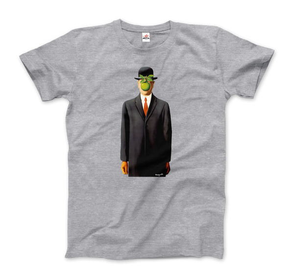 Rene Magritte The Son of Man, 1964 Artwork T-Shirt - Men / Heather Grey / Small by Art-O-Rama