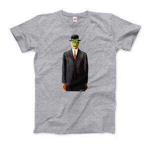 Rene Magritte The Son of Man, 1964 Artwork T-Shirt - Men / Heather Grey / Small by Art-O-Rama