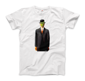 Rene Magritte The Son of Man, 1964 Artwork T-Shirt - Men / White / Small by Art-O-Rama
