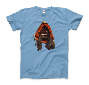 Rene Magritte The Therapist, 1937 Artwork T-Shirt - Men / Light Blue / Small by Art-O-Rama