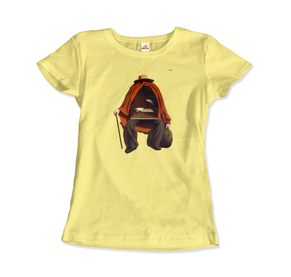 Rene Magritte The Therapist, 1937 Artwork T-Shirt - Women / Spring Yellow / Small by Art-O-Rama