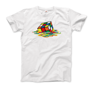 Rubick's Cube Melting, Sheldon Cooper's T-Shirt - Men / White / Small by Art-O-Rama