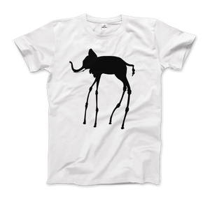Salvador Dali The Elephants 1948 Artwork T-Shirt - Men / White / Small by Art-O-Rama