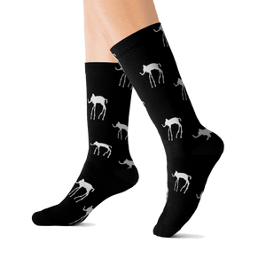 Salvador Dali The Elephants Artwork Pattern Socks - Socks