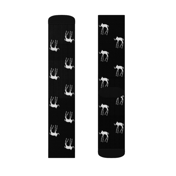 Salvador Dali The Elephants Artwork Pattern Socks - Large - Socks