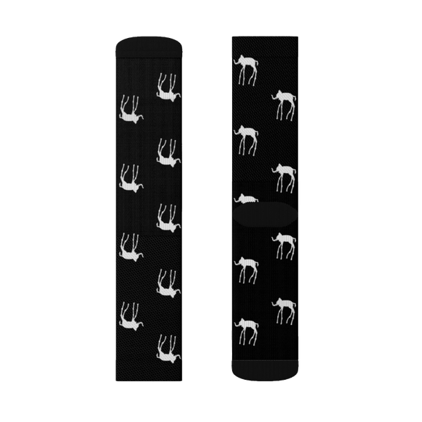 Salvador Dali The Elephants Artwork Pattern Socks - Medium - Socks