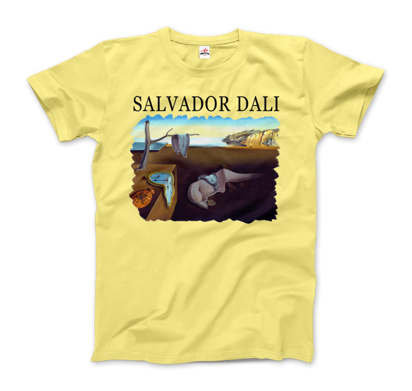 Salvador Dali The Persistence of Memory 1931 Artwork T-Shirt - Men / Spring Yellow / Small by Art-O-Rama