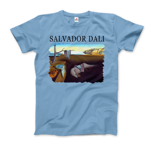 Salvador Dali The Persistence of Memory 1931 Artwork T-Shirt - Men / Light Blue / Small by Art-O-Rama