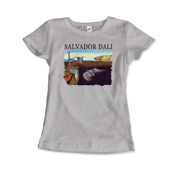 Salvador Dali The Persistence of Memory 1931 Artwork T-Shirt - Women / Silver / Small by Art-O-Rama