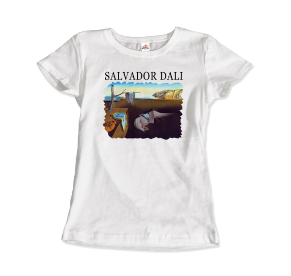 Salvador Dali The Persistence of Memory 1931 Artwork T-Shirt - Women / White / Small by Art-O-Rama