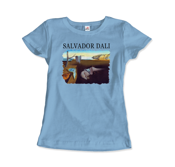 Salvador Dali The Persistence of Memory 1931 Artwork T-Shirt - Women / Light Blue / Small by Art-O-Rama