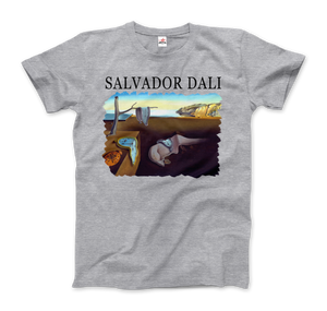 Salvador Dali The Persistence of Memory 1931 Artwork T-Shirt - Men / Heather Grey / Small by Art-O-Rama
