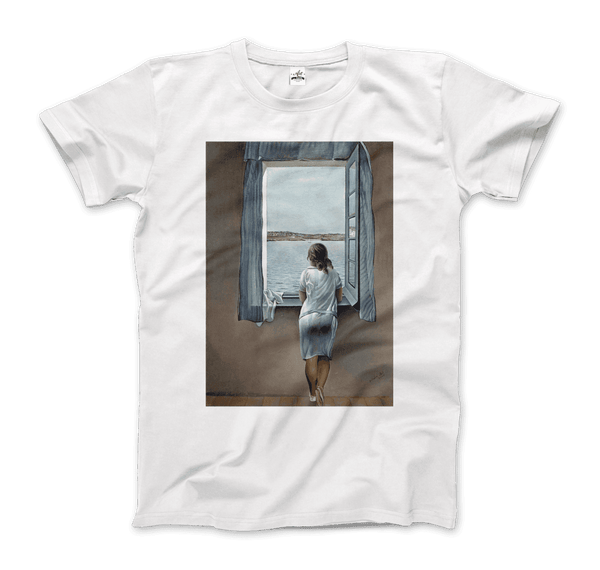 Salvador Dali Young Woman at a Window Artwork T-Shirt - Men / White / Small - T-Shirt