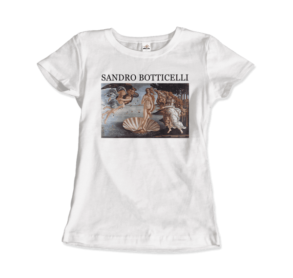 Sandro Botticelli - The Birth of Venus Artwork T-Shirt - Women / White / Small - T-Shirt