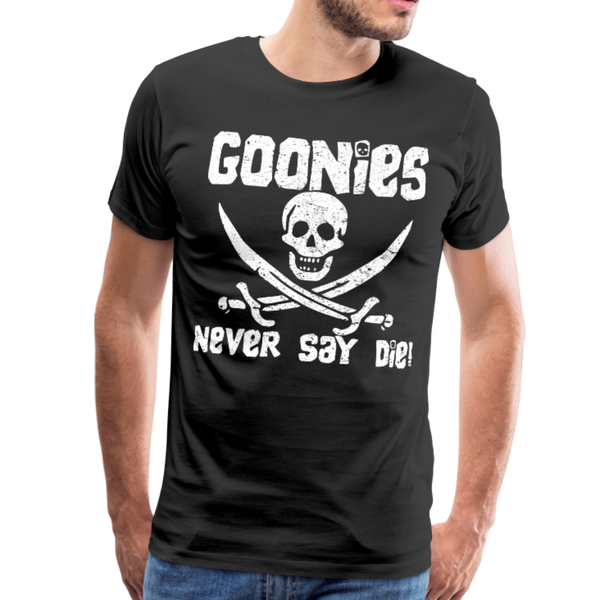 The Goonies Never Say Die Distressed Design T-Shirt - [variant_title] by Art-O-Rama