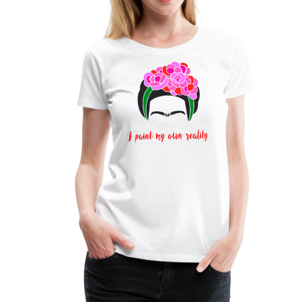 Frida Kahlo - I Paint My Own Reality - Quote T-Shirt - [variant_title] by Art-O-Rama