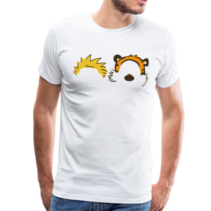 Calvin and Hobbes Faces Contour T-Shirt - [variant_title] by Art-O-Rama