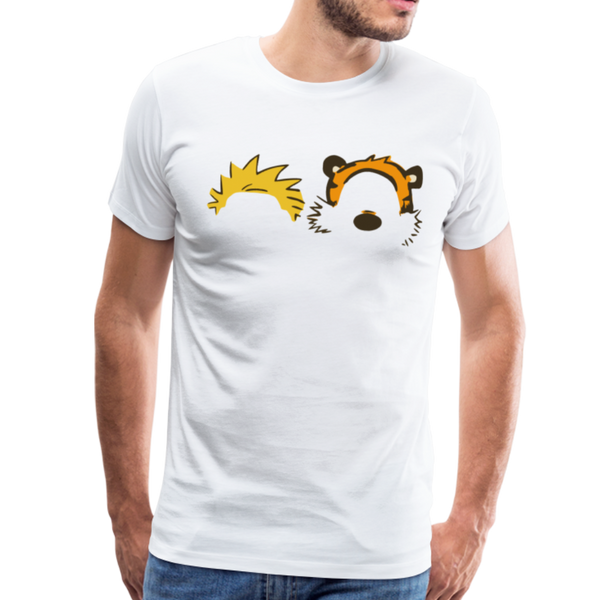 Calvin and Hobbes Faces Contour T-Shirt - [variant_title] by Art-O-Rama