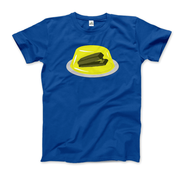 Stapler in Jello Prank from The Office T-Shirt - Men / Royal Blue / Small - T-Shirt