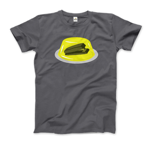 Stapler in Jello Prank from The Office T-Shirt - Men / Charcoal / Small - T-Shirt