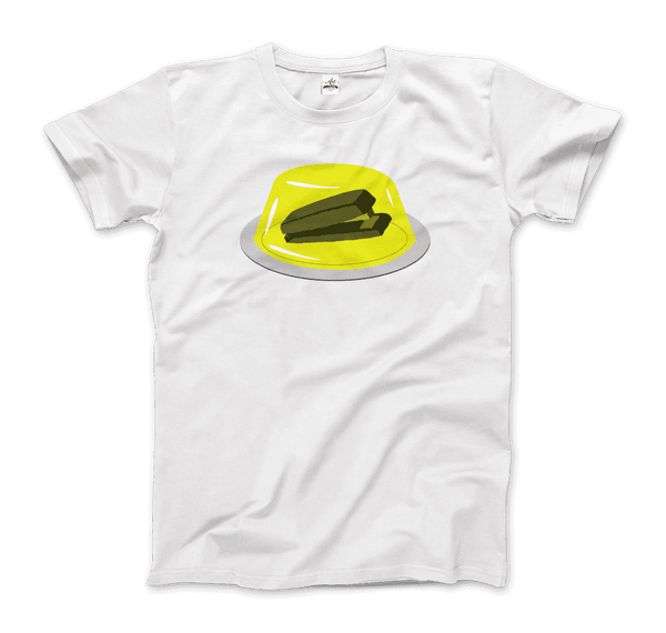 Stapler in Jello Prank from The Office T-Shirt - Men / White / Small - T-Shirt