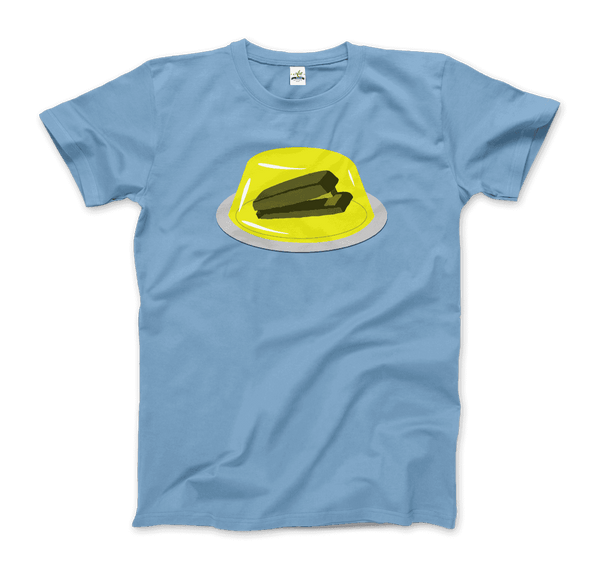 Stapler in Jello Prank from The Office T-Shirt - Men / Light Blue / Small - T-Shirt