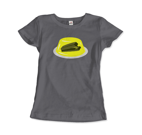 Stapler in Jello Prank from The Office T-Shirt - Women / Charcoal / Small - T-Shirt