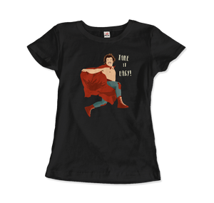 Take It Easy Nacho Libre El Luchador Mascarado T - Shirt - Women (Fitted) / Black / S - T - Shirt