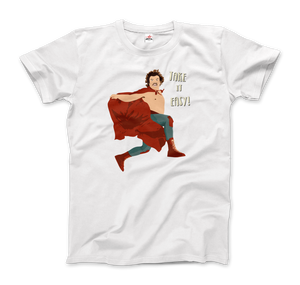 Take It Easy Nacho Libre El Luchador Mascarado T - Shirt - Men (Unisex) / White / S - T - Shirt