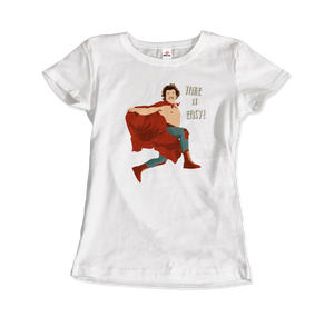 Take It Easy Nacho Libre El Luchador Mascarado T - Shirt - Women (Fitted) / White / S - T - Shirt