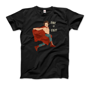 Take It Easy Nacho Libre El Luchador Mascarado T - Shirt - Men (Unisex) / Black / S - T - Shirt