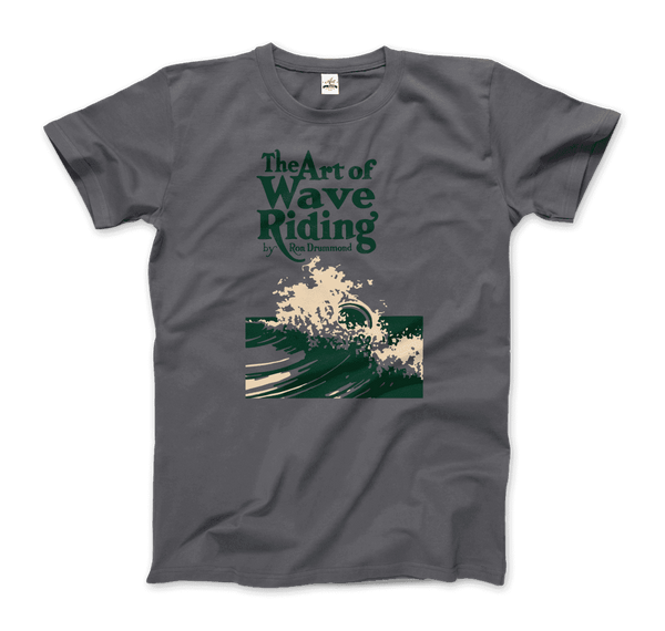 The Art of Wave Riding 1931 First Surfing Book T-Shirt - Men / Charcoal / Small - T-Shirt