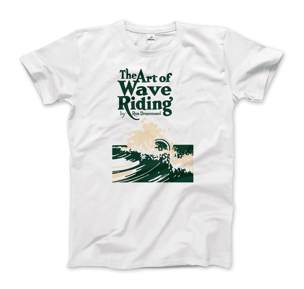 The Art of Wave Riding 1931 First Surfing Book T-Shirt - Men / White / Small - T-Shirt