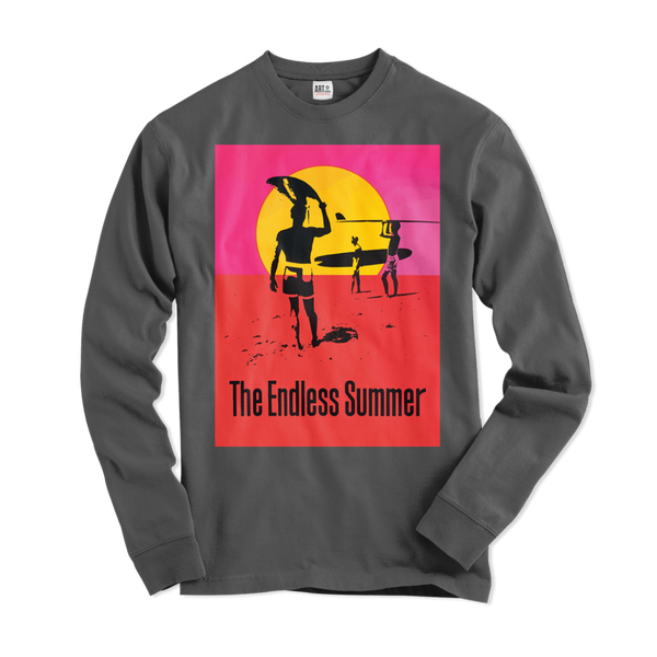 The Endless Summer 1966 Surf Documentary Long Sleeve Shirt - Asphalt / Small - Long Sleeve Shirt
