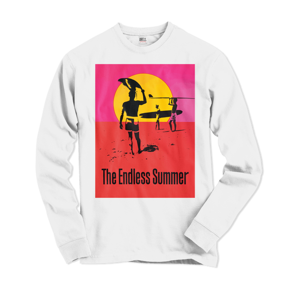 The Endless Summer 1966 Surf Documentary Long Sleeve Shirt - White / Small - Long Sleeve Shirt