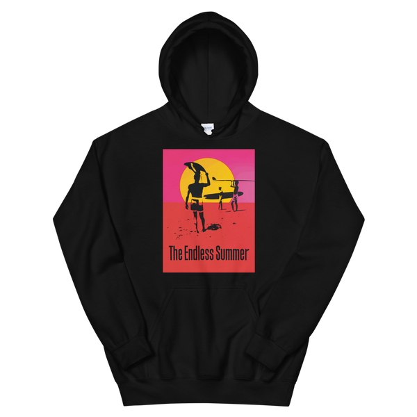 The Endless Summer 1966 Surf Documentary Unisex Hoodie - Black / S by Art-O-Rama