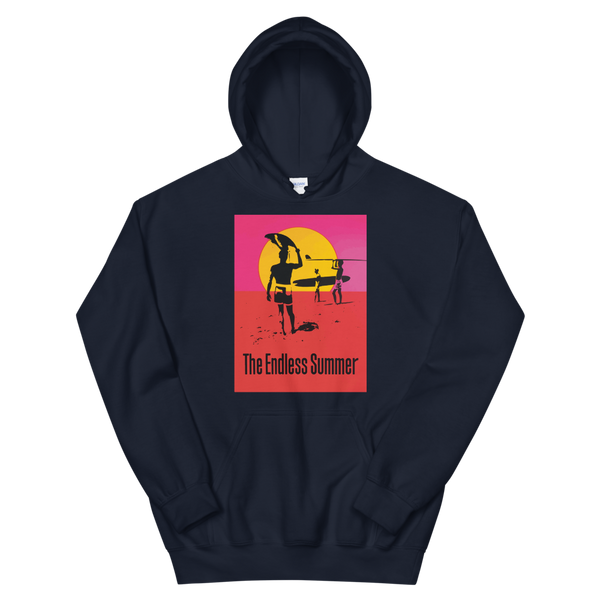 The Endless Summer 1966 Surf Documentary Unisex Hoodie - Navy / S by Art-O-Rama