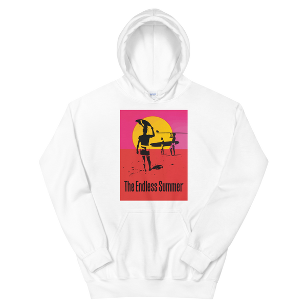 The Endless Summer 1966 Surf Documentary Unisex Hoodie - White / S by Art-O-Rama