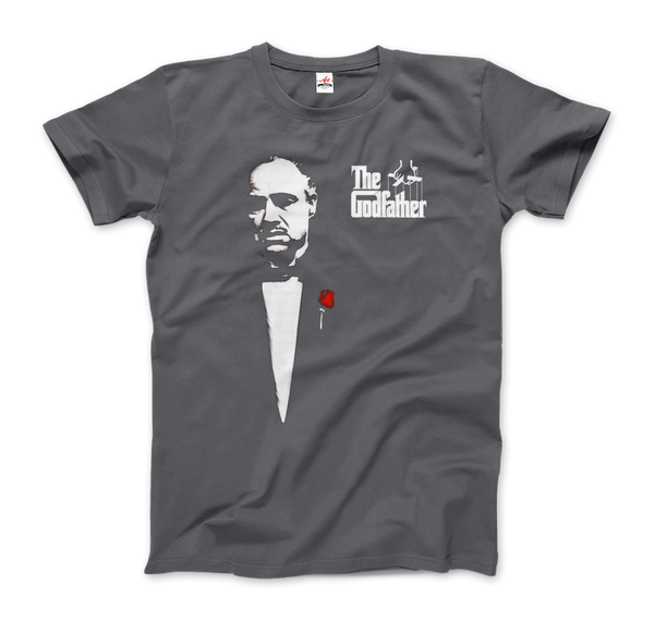 The Godfather 1972 Movie Don Corleone T-Shirt - Men / Charcoal / Small by Art-O-Rama