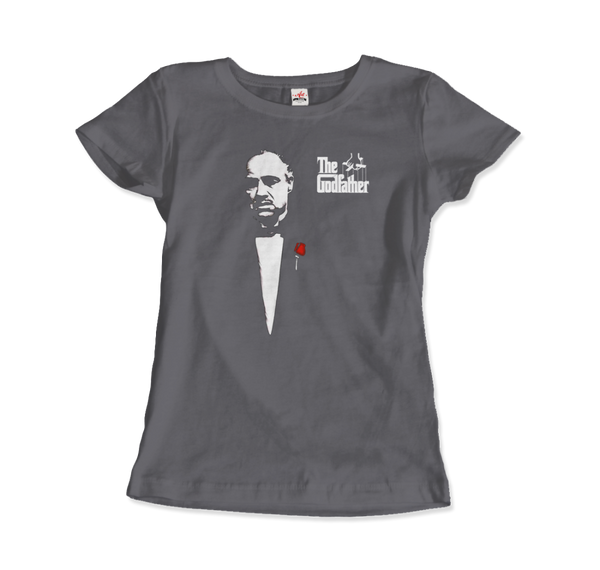 The Godfather 1972 Movie Don Corleone T-Shirt - Women / Charcoal / Small by Art-O-Rama