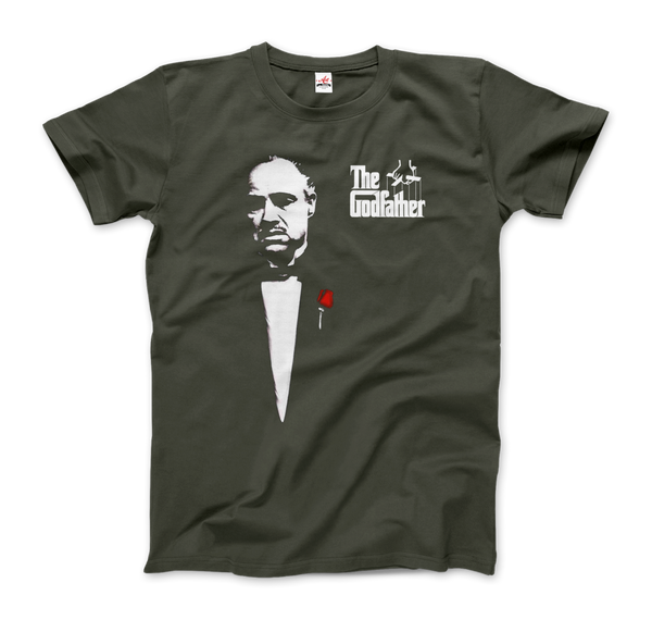The Godfather 1972 Movie Don Corleone T-Shirt - Men / City Green / Small by Art-O-Rama
