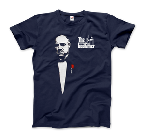 The Godfather 1972 Movie Don Corleone T-Shirt - Men / Navy / Small by Art-O-Rama