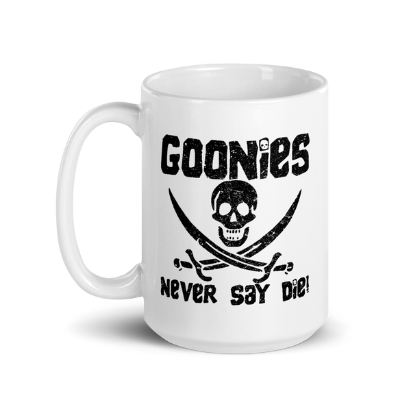 The Goonies Never Say Die Distressed Mug - 15oz (444mL) by Art-O-Rama