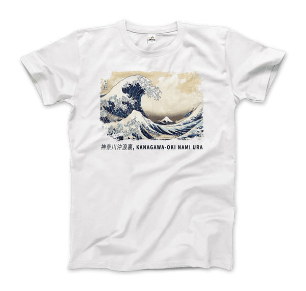 The Great Wave off Kanagawa Artwork T-Shirt - Men / White / Small - T-Shirt